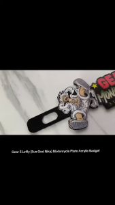 WECAST GEAR 5 MONKEY D. LUFFY (Sun God Nika) Motorcycle Plate Acrylic Badge- 3mm Acrylic-Based and Laminated Printed Sticker