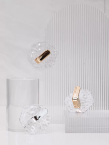 Premium Clear Bath Hook Rotating Design Damage Free Mounting