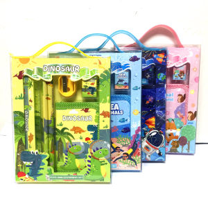 🌈SG Seller🌈Goodie bag kids stationery set wallet pencil pencil Eraser Sharpener Birthday Gift Present School Gifts盒装文具