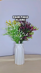 Daun Pakis Kijang Tangkai Artificial Tanaman Hias Tanduk Rusa