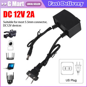 Power Supply 12V 2A 2000mA CCTV Camera Power Adapter Outdoor Waterproof EU US plug Adapter 2.1 x 5.5mm For CCTV Camera Charger