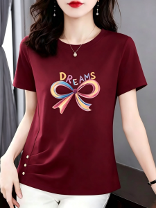 HUAXUNRAN | Cotton Fashionable Large Size Short Sleeve T-Shirt