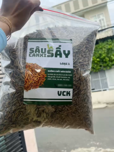Sâu Canxi Sấy Khô 1KG Loại 1 - Thức Ăn Tiêu Hao Cho Gà Đá Chim Chuột Hamster Nhím - Phù Hợp Mọi Lứa Tuổi