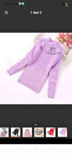 Baju anak perempuan natasya sweater rajut