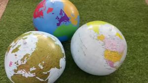 30cm Inflate Globe Beach Ball Toy Map Education Geography Teaching Balloon Props Kid Birthday Gift Water Pool Air Globos Ball