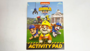 Paw Patrol Rubble & Crew Activity Book Pad With Fun Activities & 50+ Stickers For Kids