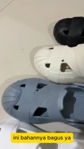 Sandal Karet Wanita Slip On Baim Bakpao Ringan Kekinian Trendy
