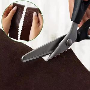 Stainless Steel Pinking Scissors Shears Zig Zag Scissors Triangle Teeth for Fabric Cutting Lace Craft Sewing Scissor Dressmaking