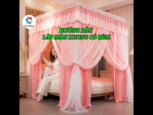 Màn khung không khoan tường (Màn+rèm+khung)1.8x2.0m