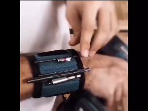 Vòng đeo tay nam châm siêu mạnh giữ ốc vít đinh mũi khoan thắt lưng cổ tay