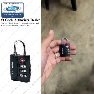 ST GUCHI TSA TRAVEL LUGGAGE LOCK 3 DIGIT COMBINATION SGPL-TSA12068 Dark Grey