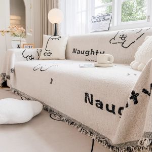 Premium Cartoon Style Sofa Cover with Anti-Cat Scratch and Dustproof Features Non-Slip Machine Washable for Neutral Objects