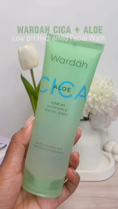 WARDAH CICA+ALOE LOW PH HYDRAMILD FACIAL WASH NATURE DAILY 50 ML SABUN CUCI MUKA PEMBERSIH WAJAH FACE WASH