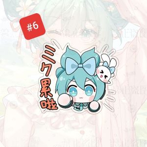 卡通动漫初音未来亚克力胸针 书包包包笔盒背包服饰挂件 可爱别针徽章配件礼物 Cartoon Cute Brooch Acrylic Badge Pin Diy Decoration School Pencil Bag Jewelry Gift for Kids Girls Kerongsang Tudung Budak Hiasan Beg Hadiah Kanak XZ31