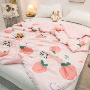 Machine Washable Washed Cotton Airable Cover Summer Blanket Double Summer Thin Quilt Children Single Spring Autumn Summer Summer Quilt