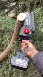 เลื่อยไฟฟ้าแบต เลื่อยตัดไม้ เลื่อยไฟไร้สาย เลื่อยโซ่ไร้สาย เลื่อยไฟฟ้าแบต 6 นิ้ว 48V เลื่อยไฟฟ้า เลื่อยโซ่ไฟฟ้า เลื่อยยนต์ เลื่อยโซ่ยนต์ เลื่อยไฟฟ้าแบต แถมแบต 2 ก้อน