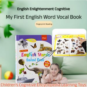 【Finger Reading】Pure English Words Point Reading Sound Early Education Book Will Talk Talking Audio Book Children Cognitive Encyclopedia Learning Toys英语单词点读书英语儿童早教