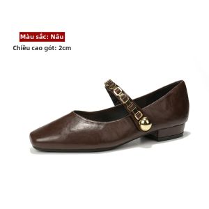 MIFEI | Giày Nữ Đế To Mũi Vuông Pháp Size 41-43