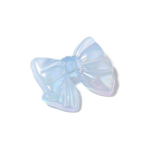 10Pcs 37×29mm Acrylic Bow Beads Jelly Colored Large Hole Loose Beads For DIY Handmade Headband Earrings Jewelry Accessories