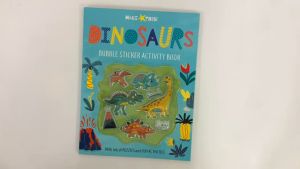 Awesome Dinosaurs 3D Bubble Stickers Activity Book For Kids with Craft Games Press Outs & Puzzles