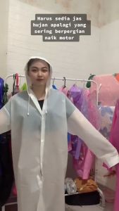 TERMURAH Jas Hujan Eva anak-Anak dan Dewasa Raincoat Model Poncho / Jas Hujan anak Transparan Mantel Hujan Anak