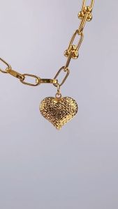 HABIB GRAFFETTA | Oro Italia 916 Yellow Gold Link Bracelet (for baby) (Heart) GW38861121(BBY)