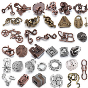 ปริศนาโลหะที่ยากต่อการแก้ไข สำหรับผู้ใหญ่และเด็ก ทดสอบตรรกะ ไอคิว ความฉลาด ของเล่นเสริมพัฒนาการ