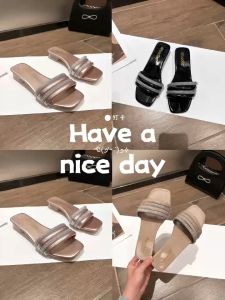 BEDILz2025 new fashion all-match square head transparent mid-heel womens shoes