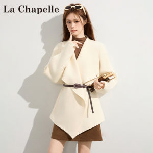 La Chapelle | Áo Cardigan Len Dài Tay Rộng Cổ Lớn Thiết Kế