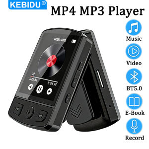 KEBIDU | MP4 MP3 Player 1.8-inch Sport Clip Walkman Bluetooth MP3 Player Portable Lossless Music Player Supports E-book Recorder FM Radio