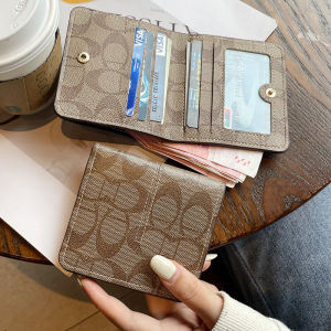 Elegant Ladies Bifold Wallet Slim Lightweight High-End Design Card Holder Compact Size Quality PVC Leather Fashionable Trend