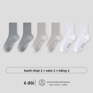 Tất nam MiiOW vải cotton mỏng thoáng khí kháng khuẩn chống mùi - mùa hè