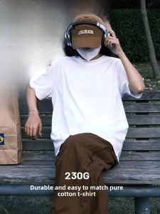 MIANXIANZHI | White Cotton Summer Thin Loose Lazy Style Pure Cotton Short Sleeve Round Neck Base Shirt Half Sleeve Top For Women Commute Simple