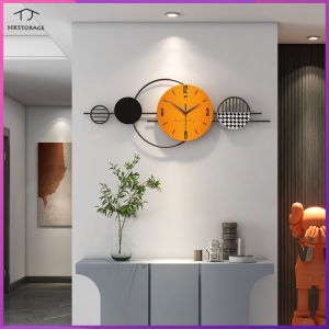 HKStorage Living room wall clock Luxury modern simple clock wall hanging household restaurant decoration mural fashion creative wall clock
