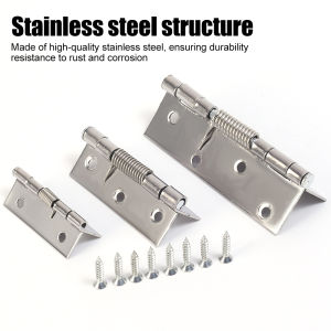 Stainless Steel Self Closing Spring Door Automatic Closing Cabinet Cupboard Door Hinges for Folding Window with Spring Furniture Hardware