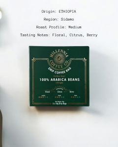 Millennia Coffee Co. - Ethiopia Medium Roast Drip Coffee Bag
