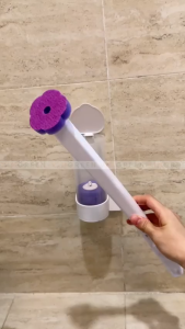 Bộ cọ vệ sinh nhà tắm dùng một lần gắn tường cây cọ chà vệ sinh toilet xoay 360 độ