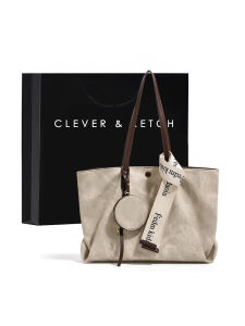 Clever&Ketch Commuter Womens Large Capacity Tote Bag Fashionable Trendy Single Shoulder Bag Versatile Daily Match Handbag