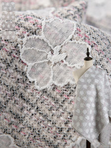 Vải Thêu Hoa Kiểu Pháp Vải Len Dày DIY Túi Váy Áo Vest Quần Áo Vải Thêu Hoa Thời Trang Cá Nhân Nhỏ