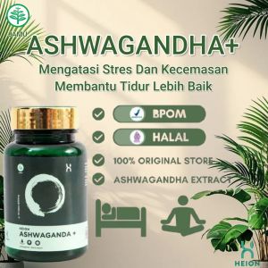 Ashwagandha 30 Kapsul Extract Membantu Mengurangi Stres Dan Kecemasan Membuat Tidur Lebih Baik BPOM Original