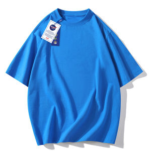 เสื้อยืดคอกลมแขนสั้นผ้าฝ้ายแท้ NASA GISS ทรงหลวม สไตล์ย้อนยุค ผ้าฝ้ายแท้ ระบายอากาศได้ดี ไม่ซับซ้อน สำหรับผู้ชายและผู้หญิง