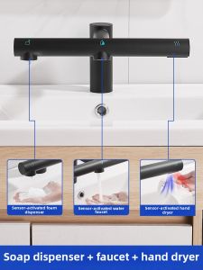 Badu | Automatic Touchless 3-in-1 Faucet Hand Dryer and Soap Dispenser