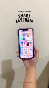 Personalized Smart Keychain with NFC & Spotify Code – Share Socials Playlists and Contacts Instantly