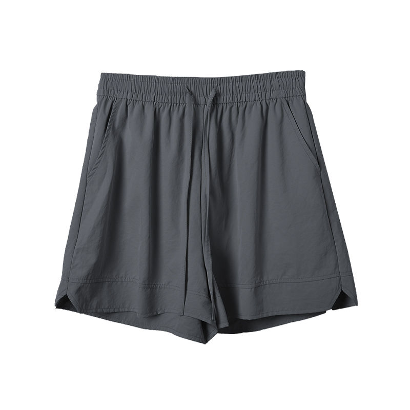YAYANGREN | Gray Quick-Dry A-Line Shorts Women Summer Wearable