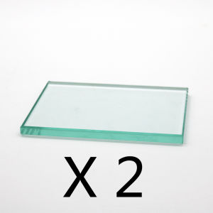 JNSUR Dental Lab Mixing Plate Board Edge Grinding Smooth Dentistry Glass Slab Dentist Material Tool Dental Supply 2pcs/box