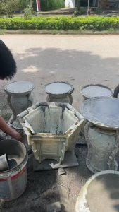 Khuôn đúc chậu cảnh lục giác 45 cao 35 ( khuôn chậu ABS có lòng trong)
