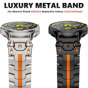 20mm 22mm Luxury Stainless Steel Bracelet For Huawei Watch GT6/5/4 46mm Strap For Samsung Galaxy 7/6/5 40mm 44mm 6 Classic Band