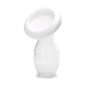 Portable Silicone Manual Breast Pump Breastmilk Storer Breastfeeding Suction Bottle
