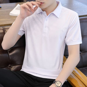 2024 New Mens Short Sleeve Polo Shirt Casual Summer Youth Versatile Printed Fashionable Casual Collared T-Shirt for Daily Wear