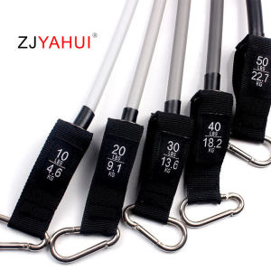 11-Piece Set 150 Pounds Tensile Force Latex Resistance Band Rubber Pull Rope Chest Muscle Training Fitness Exercise Elastic Band